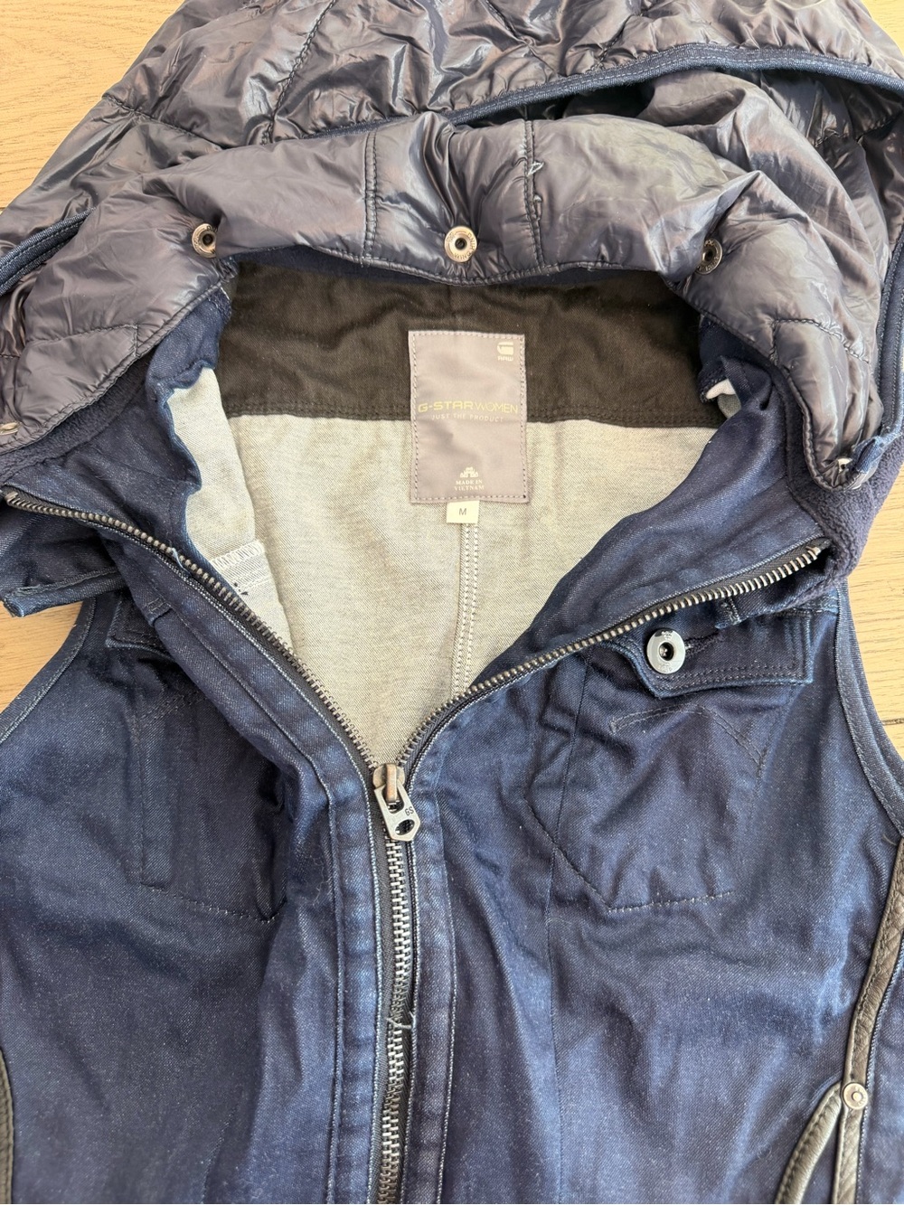 G-Star Raw Men's Dark Navy Hooded Vest
